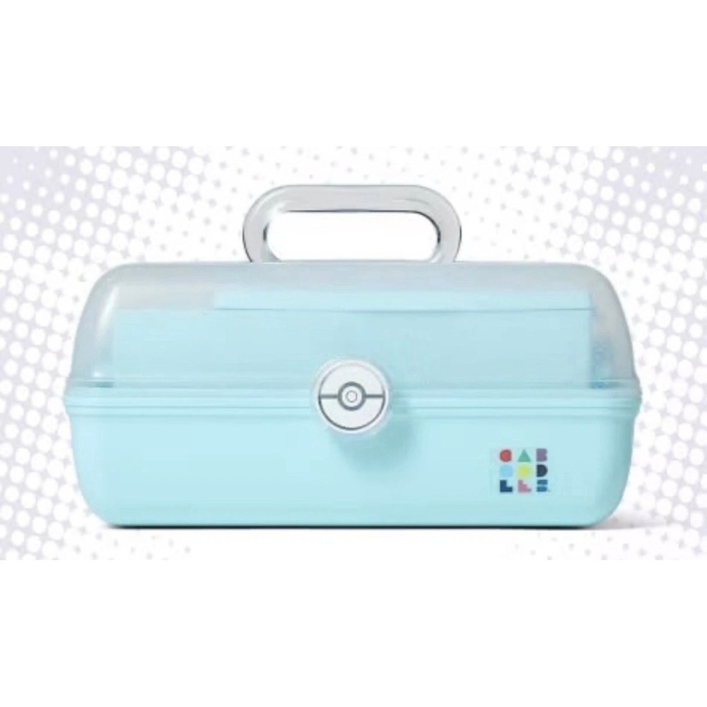 Caboodles x Pokemon On-The-Go Girl Makeup Case Light Blue Poke Ball Latch New